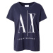 ARMANI EXCHANGE Tričko '8NYTCX'  námornícka modrá / biela