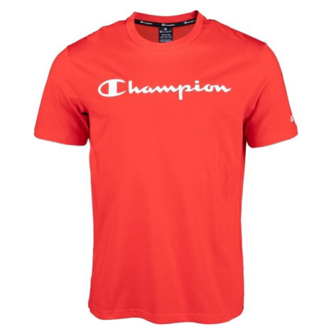 Champion CREWNECK T-SHIRT Pánske tričko, červená, veľkosť