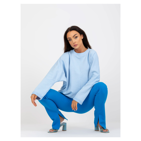 Sweatshirt-RV-BL-8080.56-light blue Rue Paris