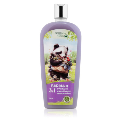 Bohemia Gifts & Cosmetics Bohemia Herbs Blueberry pena do kúpeľa a čistiaci gél pre deti