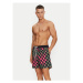 Vans Plavecké šortky Primary Checkboard Elastic Boardshort VN000G7R Čierna Regular Fit