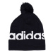 Dámska zimná čiapka ADIDAS POMPOM BEANIE BLACK WHITE