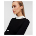 Sveter Karl Lagerfeld Logo Turtle Neck Black/White