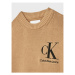 Calvin Klein Jeans Sveter Monogram Logo IB0IB01367 Béžová Regular Fit