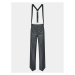 Remain Bavlnené nohavice W. Suspenders 500362514 Sivá Straight Fit