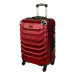 Tmavočervený škrupinový cestovný kufor &quot;Premium&quot; - M, L, XL