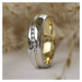 Snubný strieborný prsteň MARIAGE pozlátený žltým zlatom s Brilliance Zirconia
