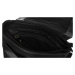 Pánske kabelky [DH] Kožená taška PTN TB 7032 COM BLAC čierna jedna