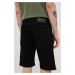 Rifľové krátke nohavice Produkt by Jack & Jones pánske, čierna farba,