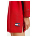 Tommy Hilfiger Signature teplákové šaty z organickej bavlny - červené Veľkosť: XS