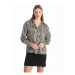 LC Waikiki Lcw Patterned Oversize Satin Women's Shirt