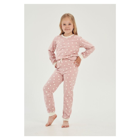 Dievčenské pyžamo Chloe ružové s bodkami Taro