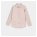Sinsay - Bavlnená košeľa s golierom - Ružová