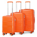 British Traveller set 3 kufrov - 42L, 72L, 111L - oranžový