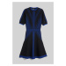 Šaty Karl Lagerfeld 3/4 Sleeve Knit Dress Čierna