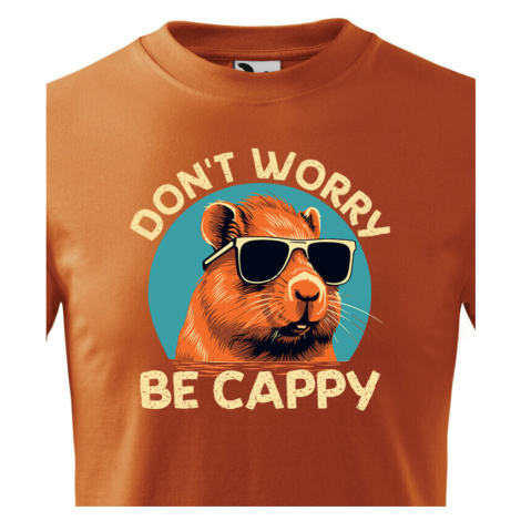 Detské tričko Don't worry be capy - vtipné narodeninové tričko