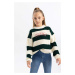 DEFACTO Girl Oversize Fit Crew Neck Pullover