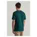 TRIČKO GANT TEXTURED RIB SS TSHIRT TARTAN GREEN