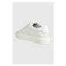 Kožené tenisky Calvin Klein LOW TOP LACE UP MONO HF biela farba, HM0HM01068