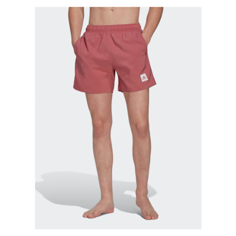 Adidas Plavecké šortky Short Length Solid Swim Shorts HT2163 Ružová Regular Fit