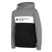 Chlapčenská mikina s kapucňou 4F JUNIOR BOYS SWEATSHIRT JBLM003-24M-MIDDLE GREY MELANGE