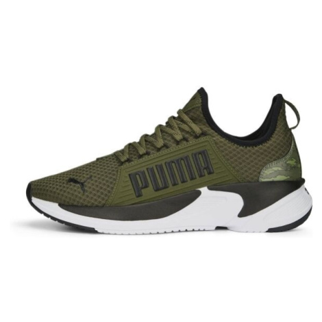 Puma SOFTRIDE PREMIER SLIP ON TIGER CAMO Pánska fitness obuv, tmavo zelená, veľkosť 42.5