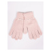 Yoclub Dámske päťprsté rukavice RED-0227K-AA50-001 Pink