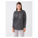 LC Waikiki Crew Neck Embroidered Long Sleeve Women's Tunic