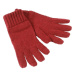 Myrtle Beach Zimné rukavice MB7980 - Tmavočervená