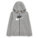 Nike Sportswear Tepláková bunda  sivá melírovaná / čierna / biela