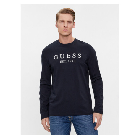 Guess S dlhými rukávmi U4RI11 K6YW0 Tmavomodrá Regular Fit