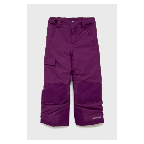 Detské nohavice Columbia fialová farba