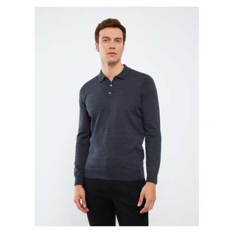 LC Waikiki Polo Neck Long Sleeve Men's Knitwear Sweater