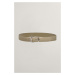 OPASOK GANT LOGO SUEDE BELT CONCRETE BEIGE