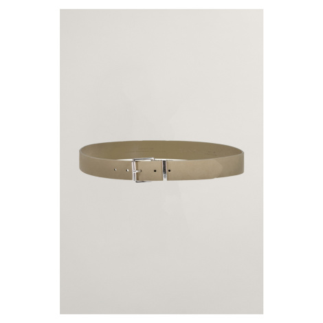 OPASOK GANT LOGO SUEDE BELT CONCRETE BEIGE