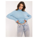 Light blue women's turtleneck