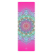 YOGGYS TRAVEL YOGA MAT 1.5 MM LOTUS BLOSSOM Podložka na jogu cestovná, ružová, veľkosť