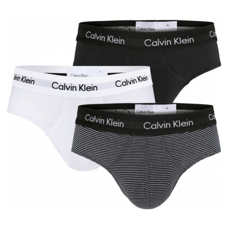 Calvin Klein - 3PACK cotton stretch stripes slipy