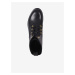 Čierne dámske kožené členkové topánky na podpätku Tommy Hilfiger