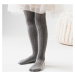 Sivé dievčenské pančuchy s pleteným vzorom Art. 071 FN371, GRAY MELANGE