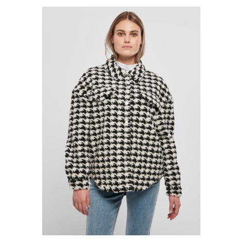 Women's Shirt AOP Sherpa Blackhoundstooth Urban Classics