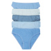 Blue Plain Women's Panties with Lace 5-pack