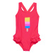 COLOR KIDS-Swimsuit W. Application, diva pink Ružová