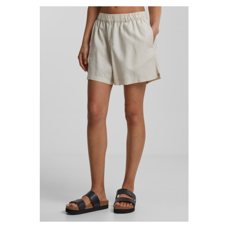 Women's Linen Shorts - Cream Urban Classics