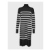Vero Moda Úpletové šaty Happiness 10273237 Čierna Relaxed Fit