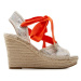 Guess Espadrilky Halona FL6HLO FAL04 Béžová