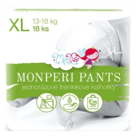 MONPERI PANTS Nohavičky plienkové jednorazové XL (13-18 kg) - Mega Pack