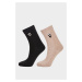 Ponožky Karl Lagerfeld K/Ikonik Patch Sock 2Pak Hnedá