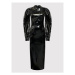 ROTATE Šaty z imitácie kože Kimora RT922 Čierna Fitted Fit