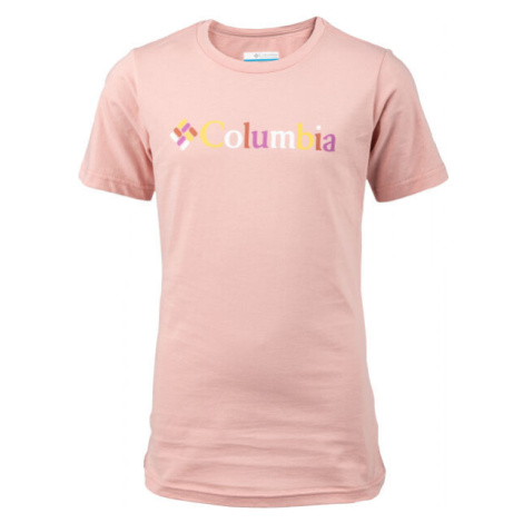 Columbia SWEAT PINES GRAPHIC SHORT SLEEVE TEE Detské tričko, ružová, veľkosť